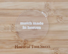 Load image into Gallery viewer, Match Made in Heaven Fondant Embosser - Made in the UK with Love from House of Toot Sweet - Just £6.50! Shop now at House of Toot Sweet