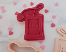 Load image into Gallery viewer, Cute Love Teabag Fondant Pop Embosser and Cutter - Made in the UK with Love from House of Toot Sweet - Just £6.50! Shop now at House of Toot Sweet