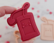 Load image into Gallery viewer, Cute Love Teabag Fondant Pop Embosser and Cutter - Made in the UK with Love from House of Toot Sweet - Just £6.50! Shop now at House of Toot Sweet