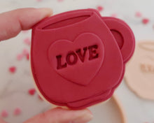 Load image into Gallery viewer, Love Mug Fondant Pop Embosser and Cutter - Made in the UK with Love from House of Toot Sweet - Just £6.50! Shop now at House of Toot Sweet