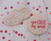 Load image into Gallery viewer, You Croc My World Fondant Embosser and Cutter - Made in the UK with Love from House of Toot Sweet - Just £6.50! Shop now at House of Toot Sweet