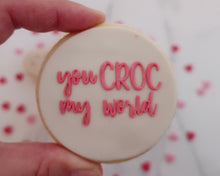 Load image into Gallery viewer, You Croc My World Fondant Embosser and Cutter - Made in the UK with Love from House of Toot Sweet - Just £6.50! Shop now at House of Toot Sweet
