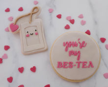 Load image into Gallery viewer, Cute Love Teabag Fondant Pop Embosser and Cutter - Made in the UK with Love from House of Toot Sweet - Just £6.50! Shop now at House of Toot Sweet