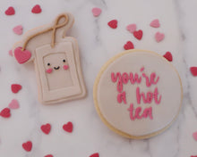 Load image into Gallery viewer, Cute Love Teabag Fondant Pop Embosser and Cutter - Made in the UK with Love from House of Toot Sweet - Just £6.50! Shop now at House of Toot Sweet