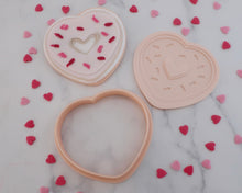Load image into Gallery viewer, Love Heart Donut Fondant Pop Embosser and Cutter - Made in the UK with Love from House of Toot Sweet - Just £6.50! Shop now at House of Toot Sweet