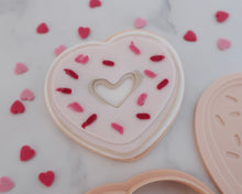 Load image into Gallery viewer, Love Heart Donut Fondant Pop Embosser and Cutter - Made in the UK with Love from House of Toot Sweet - Just £6.50! Shop now at House of Toot Sweet