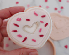 Load image into Gallery viewer, Love Heart Donut Fondant Pop Embosser and Cutter - Made in the UK with Love from House of Toot Sweet - Just £6.50! Shop now at House of Toot Sweet