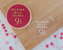 Load image into Gallery viewer, On A Scale Of 1-10 You're A Fondant Embosser - Made in the UK with Love from House of Toot Sweet - Just £6.50! Shop now at House of Toot Sweet