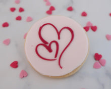 Load image into Gallery viewer, Double Hearts Fondant Embosser - Made in the UK with Love from House of Toot Sweet - Just £6.50! Shop now at House of Toot Sweet