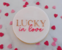 Load image into Gallery viewer, Lucky In Love Fondant Embosser - Made in the UK with Love from House of Toot Sweet - Just £6.50! Shop now at House of Toot Sweet