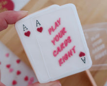 Load image into Gallery viewer, Play Your Cards Right Fondant Embosser/ Cutter - Made in the UK with Love from House of Toot Sweet - Just £6.50! Shop now at House of Toot Sweet