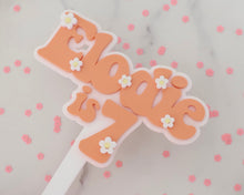 Load image into Gallery viewer, 4'' Elodie is 7 Groovy Retro Hippie Flower Power Cake Topper - Made in the UK with Love from House of Toot Sweet - Just £6.50! Shop now at House of Toot Sweet
