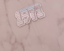 Load image into Gallery viewer, 4'' 1971 Disco Mirror Ball Cake Topper - Made in the UK with Love from House of Toot Sweet - Just £6.50! Shop now at House of Toot Sweet