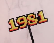 Load image into Gallery viewer, 4'' 1981 Retro Computer Birthday Cake Topper - Made in the UK with Love from House of Toot Sweet - Just £6! Shop now at House of Toot Sweet