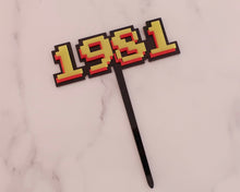 Load image into Gallery viewer, 4'' 1981 Retro Computer Birthday Cake Topper - Made in the UK with Love from House of Toot Sweet - Just £6! Shop now at House of Toot Sweet