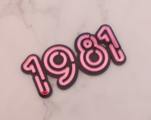 Load image into Gallery viewer, 4'' 80s Neon Lights Acrylic Cake Charm - Made in the UK with Love from House of Toot Sweet - Just £4! Shop now at House of Toot Sweet