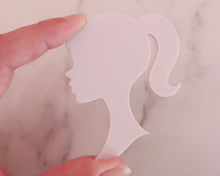 Load image into Gallery viewer, Barbie Head Acrylic Cake Charm - Made in the UK with Love from House of Toot Sweet - Just £2! Shop now at House of Toot Sweet
