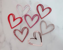 Load image into Gallery viewer, 7x Scribble Hearts Cupcake Toppers - Made in the UK with Love from House of Toot Sweet - Just £4! Shop now at House of Toot Sweet