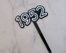 Load image into Gallery viewer, 4'' Neon lights 1952 Cake topper - Made in the UK with Love from House of Toot Sweet - Just £6! Shop now at House of Toot Sweet