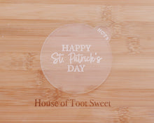 Load image into Gallery viewer, Happy St Patricks Day Fondant Cookie Embosser - Made in the UK with Love from House of Toot Sweet - Just £6.50! Shop now at House of Toot Sweet