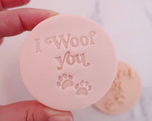 Load image into Gallery viewer, I Woof You Fondant Stamp - Made in the UK with Love from House of Toot Sweet - Just £5! Shop now at House of Toot Sweet