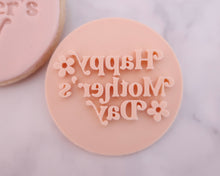 Load image into Gallery viewer, Happy Mothers Day Retro Fondant Stamp - Made in the UK with Love from House of Toot Sweet - Just £5! Shop now at House of Toot Sweet