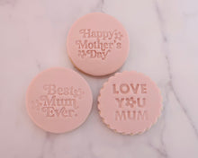 Load image into Gallery viewer, Love You Mum Fondant Stamp - Made in the UK with Love from House of Toot Sweet - Just £5! Shop now at House of Toot Sweet