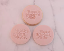 Load image into Gallery viewer, Best Nan Ever Retro Fondant Stamp - Made in the UK with Love from House of Toot Sweet - Just £5! Shop now at House of Toot Sweet
