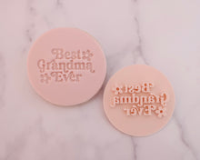 Load image into Gallery viewer, Best Grandma Ever Retro Fondant Stamp - Made in the UK with Love from House of Toot Sweet - Just £5! Shop now at House of Toot Sweet