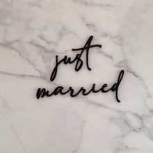 Load image into Gallery viewer, Just Married Cake Charm