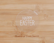 Load image into Gallery viewer, Happy Easter Caps Fondant Cookie Embosser - Made in the UK with Love from House of Toot Sweet - Just £6.50! Shop now at House of Toot Sweet