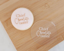 Load image into Gallery viewer, Chief Chocolate Taster Fondant Cookie Embosser - Made in the UK with Love from House of Toot Sweet - Just £6.50! Shop now at House of Toot Sweet