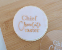 Load image into Gallery viewer, Chief Chocolate Taster Fondant Cookie Embosser - Made in the UK with Love from House of Toot Sweet - Just £6.50! Shop now at House of Toot Sweet