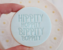 Load image into Gallery viewer, Hippity Hoppity Bippity Boppity Fondant Cookie Stamp - Made in the UK with Love from House of Toot Sweet - Just £5.50! Shop now at House of Toot Sweet