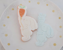 Load image into Gallery viewer, Bunny with Carrot Balloon Fondant Embosser and Cutter - Made in the UK with Love from House of Toot Sweet - Just £6.50! Shop now at House of Toot Sweet