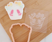 Load image into Gallery viewer, Bunny Flower Pot Fondant Embosser & Cutter