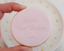 Load image into Gallery viewer, Shake Your Bunny Tail Fondant Cookie Embosser - Made in the UK with Love from House of Toot Sweet - Just £6.50! Shop now at House of Toot Sweet