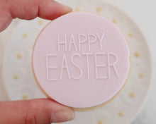 Load image into Gallery viewer, Happy Easter Caps Fondant Cookie Embosser - Made in the UK with Love from House of Toot Sweet - Just £6.50! Shop now at House of Toot Sweet