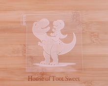 Load image into Gallery viewer, Dinosaur Dad and Child Fondant Cookie Embosser / Cutter - Made in the UK with Love from House of Toot Sweet - Just £6.50! Shop now at House of Toot Sweet