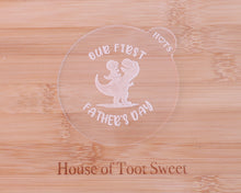 Load image into Gallery viewer, First Fathers Day Dinosaur Fondant Cookie Embosser - Made in the UK with Love from House of Toot Sweet - Just £6.50! Shop now at House of Toot Sweet