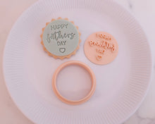Load image into Gallery viewer, Mini Happy Fathers Day Fondant Cookie Stamp - Made in the UK with Love from House of Toot Sweet - Just £5! Shop now at House of Toot Sweet