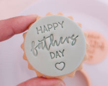 Load image into Gallery viewer, Mini Happy Fathers Day Fondant Cookie Stamp - Made in the UK with Love from House of Toot Sweet - Just £5! Shop now at House of Toot Sweet