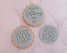 Load image into Gallery viewer, Mini Happy Fathers Day Fondant Cookie Stamp - Made in the UK with Love from House of Toot Sweet - Just £5! Shop now at House of Toot Sweet