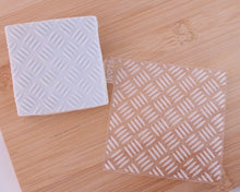 Load image into Gallery viewer, Checker Plate Texture Fondant Cookie Embosser - Made in the UK with Love from House of Toot Sweet - Just £7! Shop now at House of Toot Sweet