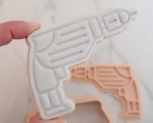 Load image into Gallery viewer, Construction Drill Fondant Cookie Stamp / Cutter - Made in the UK with Love from House of Toot Sweet - Just £6.50! Shop now at House of Toot Sweet
