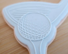 Load image into Gallery viewer, Golf Club & Ball Fondant Cookie Embosser / Cutter - Made in the UK with Love from House of Toot Sweet - Just £6.50! Shop now at House of Toot Sweet