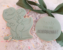 Load image into Gallery viewer, Dinosaur Dad and Child Fondant Cookie Embosser / Cutter - Made in the UK with Love from House of Toot Sweet - Just £6.50! Shop now at House of Toot Sweet