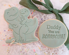 Load image into Gallery viewer, Dinosaur Dad and Child Fondant Cookie Embosser / Cutter - Made in the UK with Love from House of Toot Sweet - Just £6.50! Shop now at House of Toot Sweet