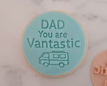 Load image into Gallery viewer, Dad You Are Van tastic Fondant Cookie Stamp - Made in the UK with Love from House of Toot Sweet - Just £5! Shop now at House of Toot Sweet