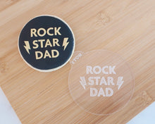 Load image into Gallery viewer, Rock Star Dad Fondant Cookie Embosser - Made in the UK with Love from House of Toot Sweet - Just £6.50! Shop now at House of Toot Sweet